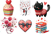 Hand Drawn Valentine's Day Clipart, an Illustration by Designworld (Thumbnail 3 of 5)