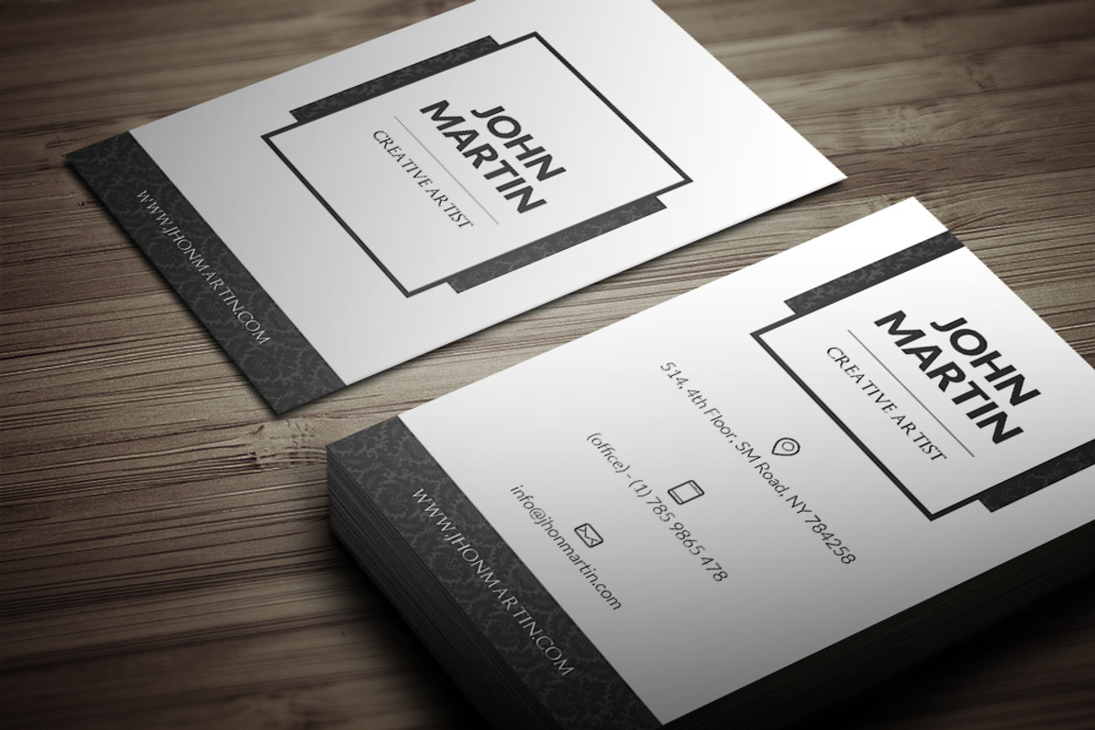Clean Royal Individual Business Card, a Business Card Template by bouncy (Photo 3 of 3)