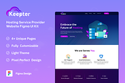 Keepter - Hosting Website UI Kit, an UI Kit Template by Uptechies (Thumbnail 1 of 4)