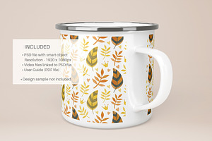 Camp Mug Video Mockup