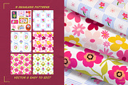 Floral stickers & patterns bundle, an Object Illustration by UnaAnya (Thumbnail 6 of 10)