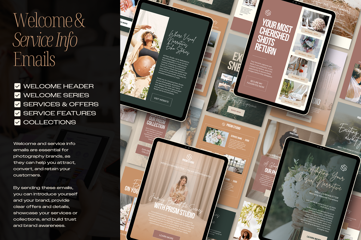 50 Photography Emails Canva Template, an Email Template by Creatif Foundry (Photo 3 of 9)