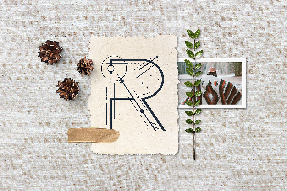 Totem. Mystical Font. Line Art Style, a Script Font by Cosmic Store (Photo 23 of 35)