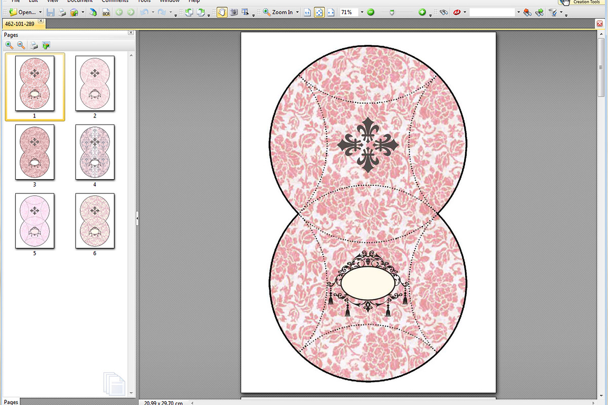 6 Gift Pillow Boxes - PDF Patterns, a Print Template by Kseniya-Omega (Photo 4 of 4)