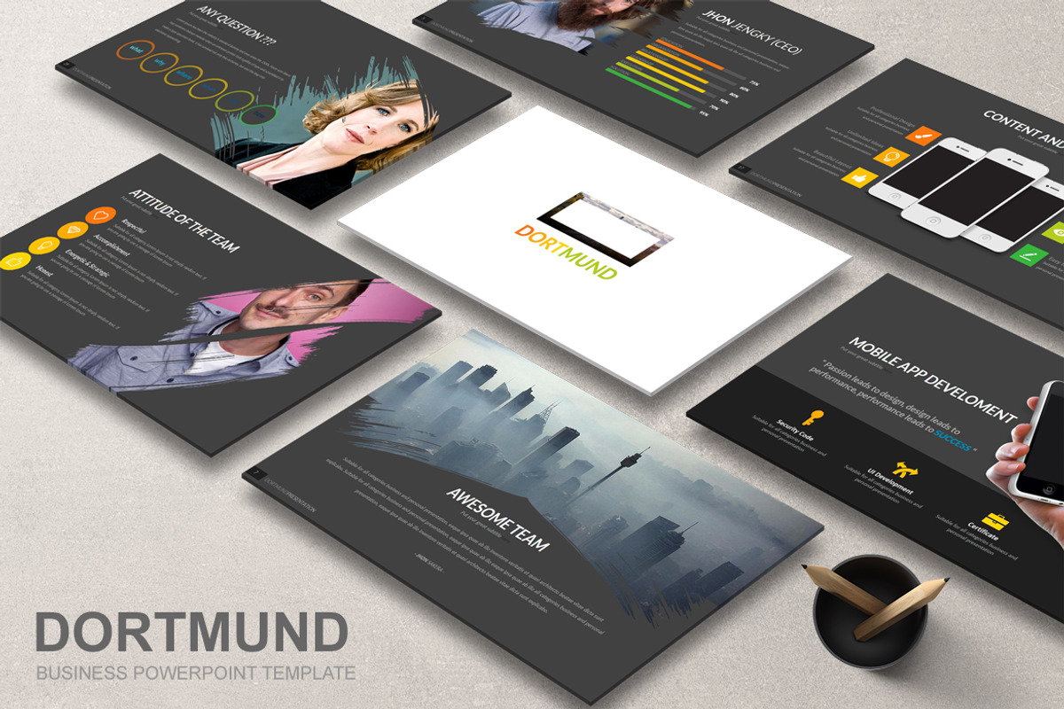 Dortmund Business Powerpoint, a Presentation Template by Dedijuniadi (Photo 1 of 5)
