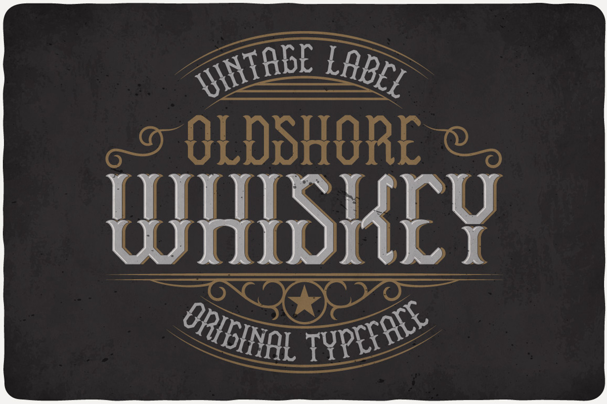 Oldshore Whiskey Typeface