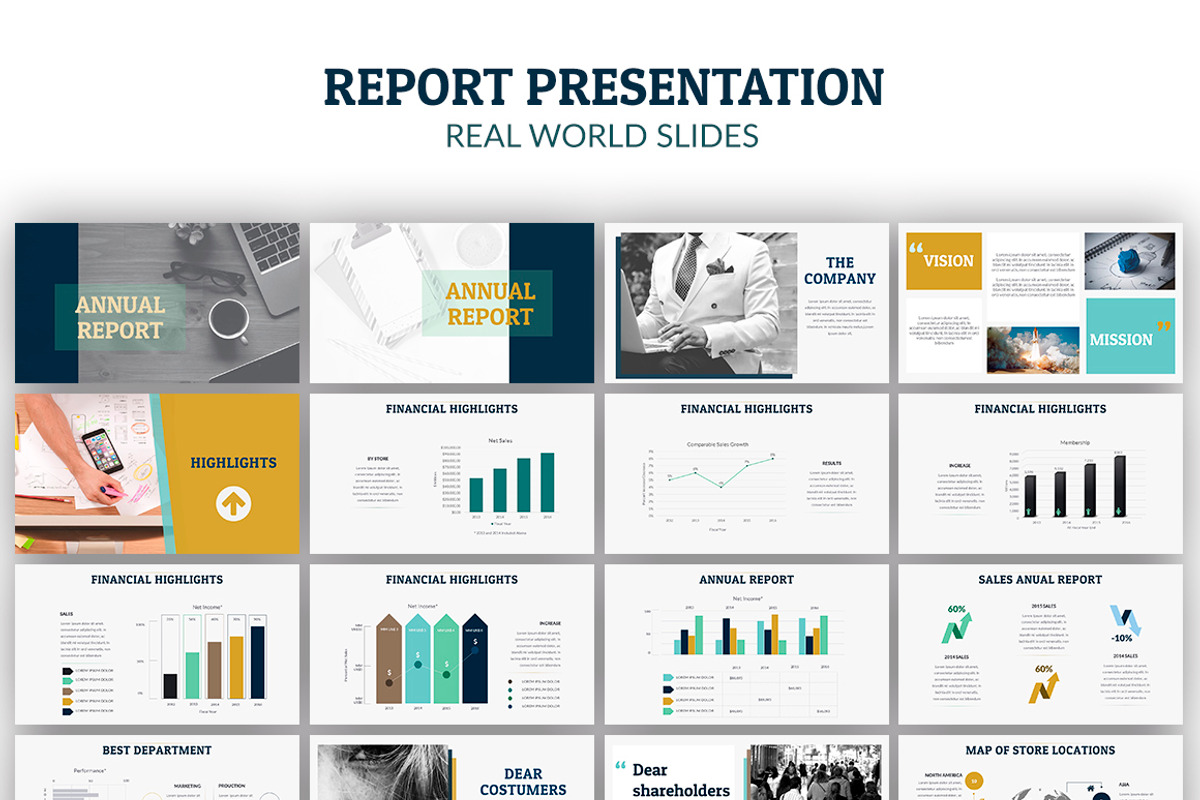Annual Report |Powerpoint + A4 Print, a Presentation Template by Zacomic Studios (Photo 4 of 4)