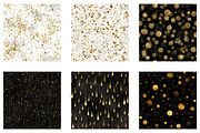 Black Gold Glitter Digital Paper, a Pattern Graphic by CreationArt (Thumbnail 3 of 5)