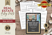 DONE-FOR-YOU REAL ESTATE BLOG POSTS, a Templates & Theme by Jennifer Magri Templates (Thumbnail 1 of 8)