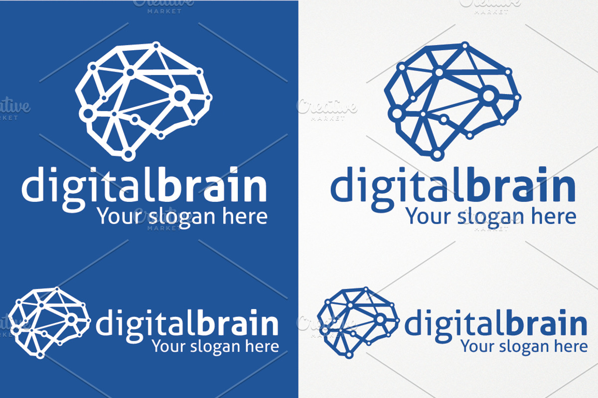 Digital Brain Logo Template, a Branding & Logo Template by Dizaino-paslaugos (Photo 3 of 3)