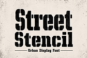 Street Stencil, a Slab Serif Font by Wow Magic (Thumbnail 1 of 3)