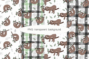 Cute Sloth! Hand drawn., a Background Graphic by Irene_Boiko_ART (Thumbnail 2 of 8)