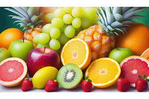Colorful tropical fruits including, a Food & Drink Photo by Igor Tichonow