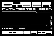 CyberSiberia font, a Font by Playground™ (Thumbnail 1 of 7)