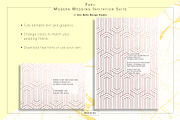 Parii Modern Wedding Stationery, an Invitation Template by Uno Bello Design Studio (Thumbnail 2 of 5)