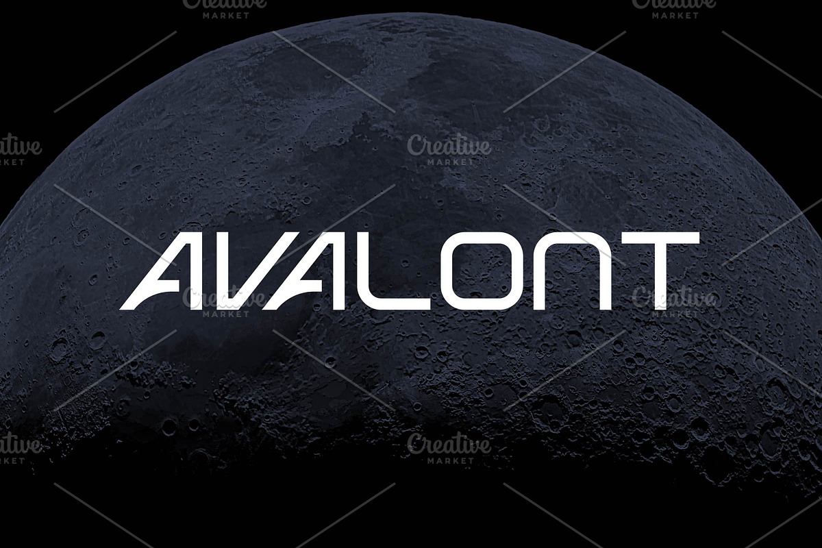 Avalont Modern Space Font, a Sans Serif Font by Artiveko (Photo 1 of 7)