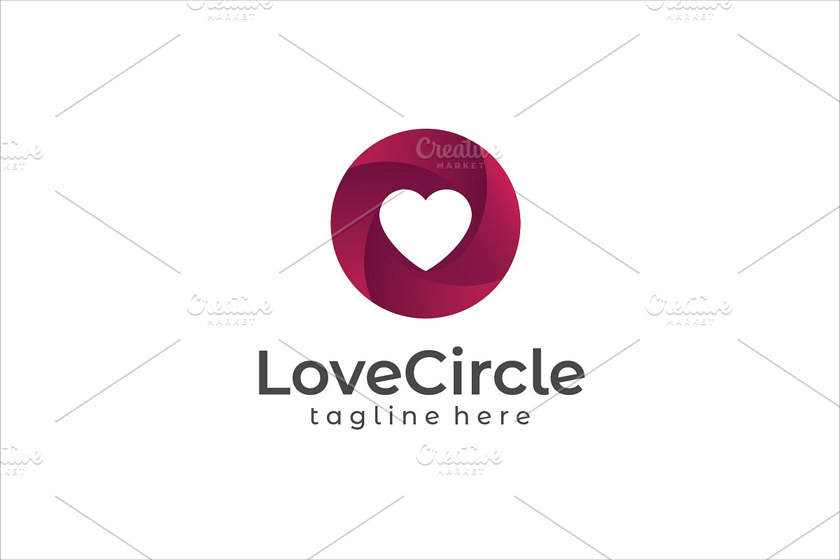 Love Circle Gradient Logo | 3D Logo, a Branding & Logo Template by My Miracle (Photo 2 of 2)