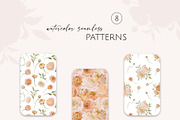 Peach BLOOM watercolor florals, a Decorative Illustration by Yuliia Lashevska (Thumbnail 8 of 14)