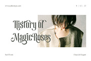 Magic Roses - Serif Clean Elegant, a Serif Font by AuthenType (Thumbnail 2 of 15)