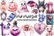 Pink Pastel Goth Halloween, an Illustration by Daily.Designs (Thumbnail 1 of 4)