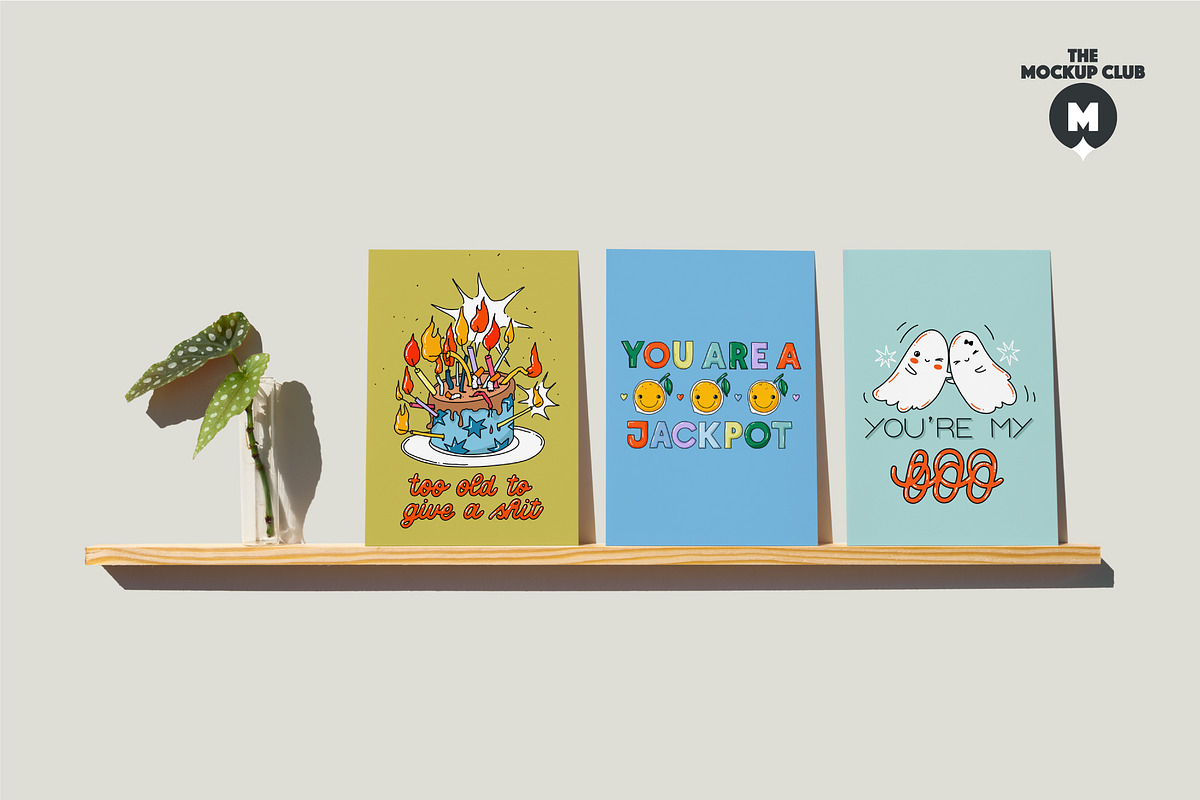GREETING CARDS ON SHELVES MOCKUPS, a Product Mockup by MCKP*ME (Photo 14 of 17)