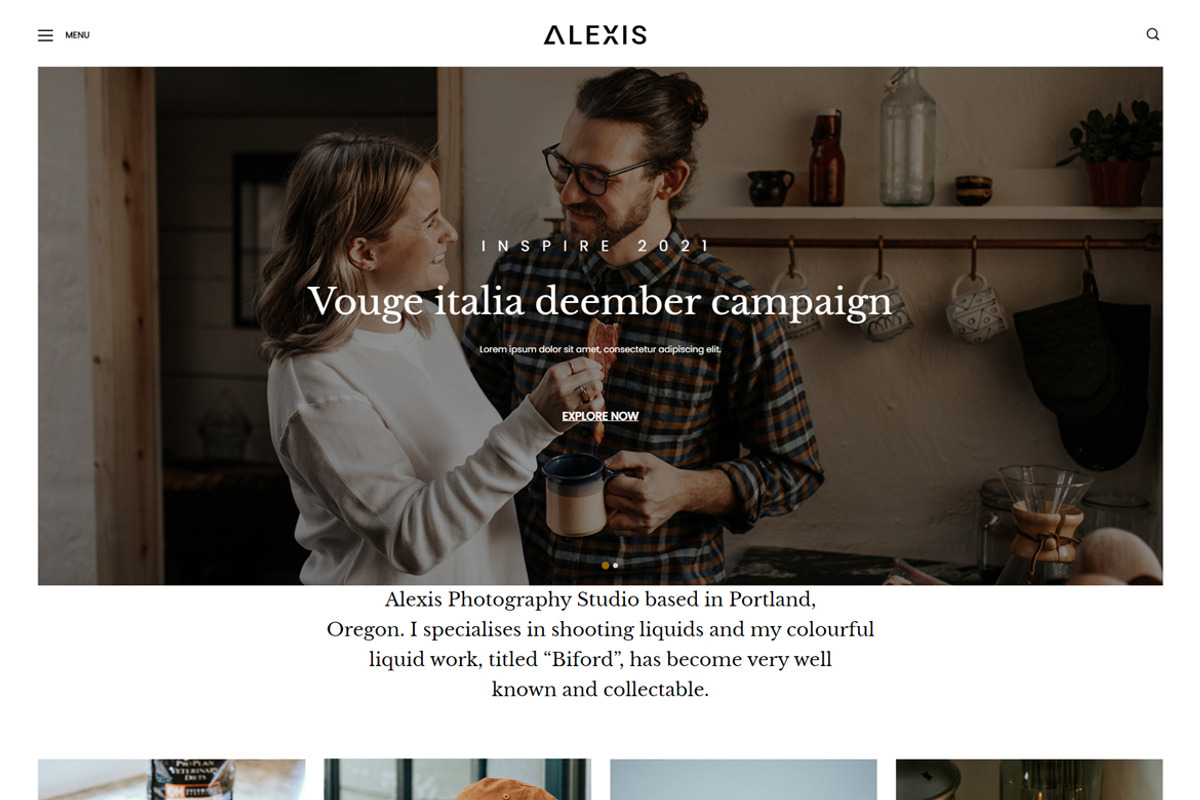 Vuejs Photography Website Template, a Vue Template by HasThemes (Photo 3 of 3)