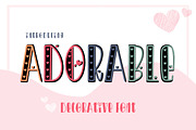 Adorable - Decorative Font, a Symbol Font by AnningArts (Thumbnail 1 of 5)