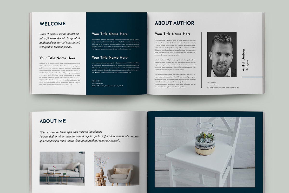 Minimal E-Book Template Layout, a Magazine Template by ContestDesign (Photo 4 of 5)