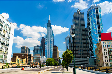 Philadelphia skyline from John F, an Architecture Photo by Leonid Andronov