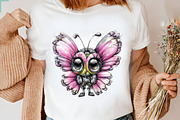 Whimsical Spring Butterfly Clipart B, an Illustration by SVGArt (Thumbnail 4 of 9)
