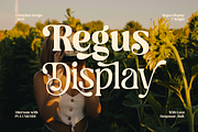Regus Display - 90's Serif Family, a Serif Font by Holyline Design (Thumbnail 1 of 15)