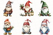 Christmas Gnome Clipart, an Illustration by OK Design (Thumbnail 3 of 5)