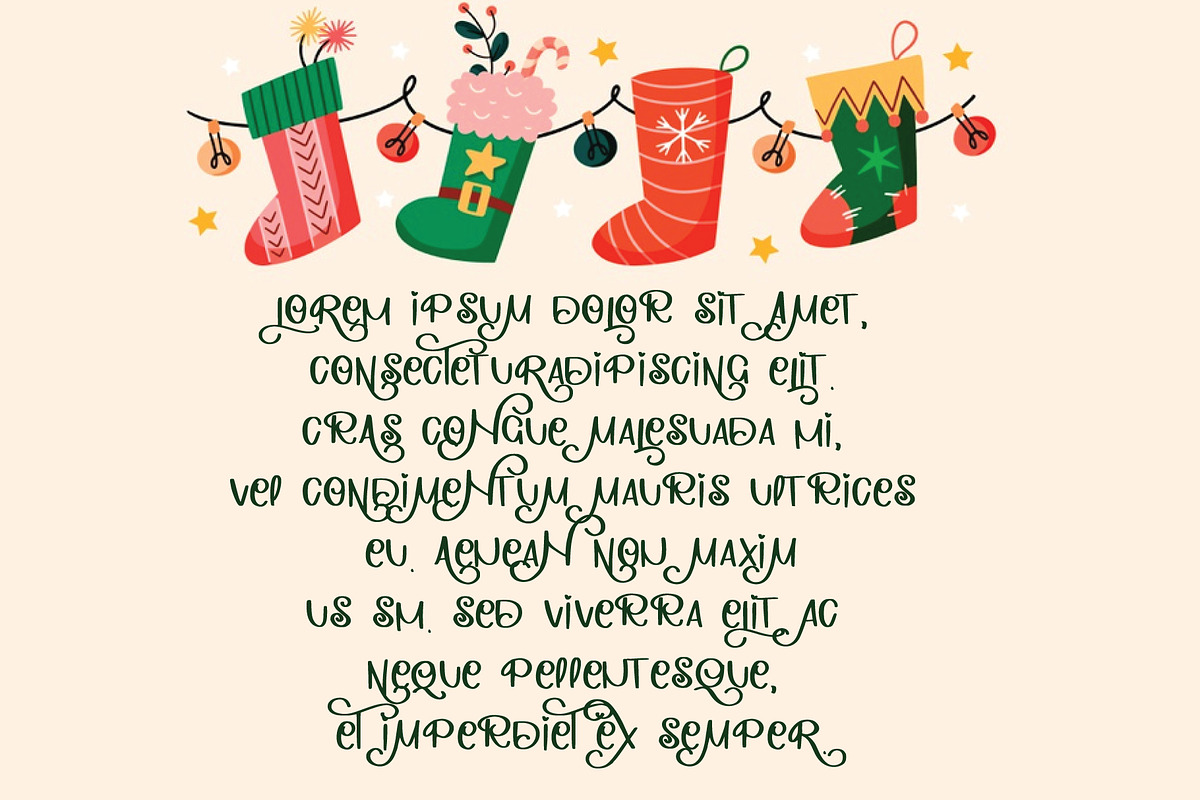 jingle bell, a Script Font by Mariyana (Photo 5 of 5)