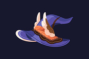 Witch, wizard hats set + patterns, an Object Illustration by PaperTrident (Thumbnail 2 of 20)