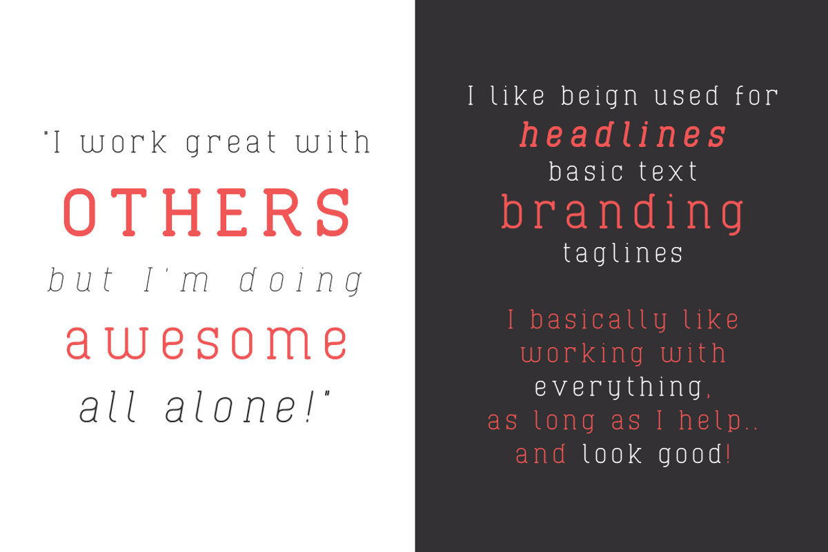 Cabo Slab Font Family preview 2
