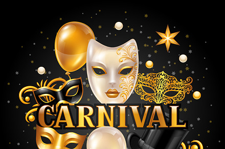 Carnival invitation cards., a Card Template by incomible