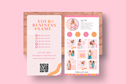 Pastel QR Business Card Template, a Business Card Template by SunshineStudioBoutique (Thumbnail 6 of 9)