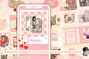 Cute Pink Craft Pack Instagram Post, a Social Media Template by Hell Yeah Designs (Thumbnail 3 of 6)