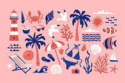 Seasive Vibes / Summer Graphics Pack, a Pattern Graphic by MaryArt (Thumbnail 2 of 9)