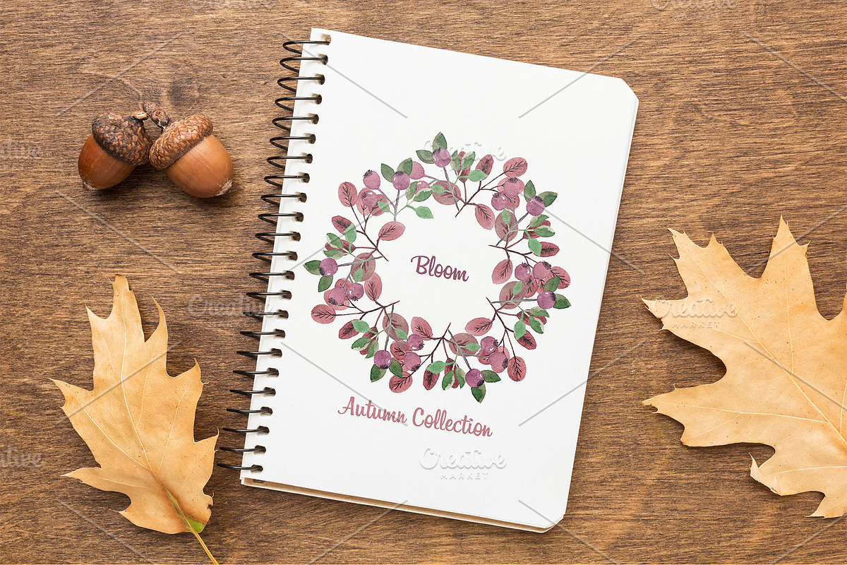 Autumn watercolor, a Decorative Illustration by Iryna Danyliuk (Photo 8 of 10)