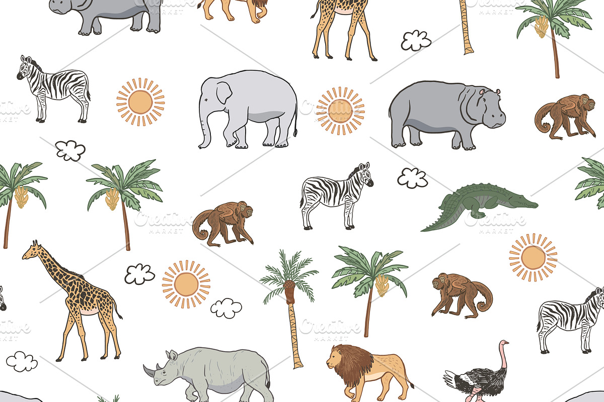 Animals World Map, an Animal Illustration by GooseFrol (Photo 17 of 28)