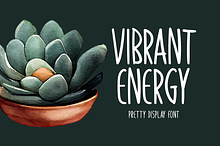 Vibrant Energy Typeface