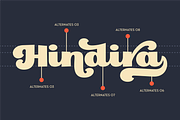Hindira, a Script Font by ahweproject (Thumbnail 3 of 15)