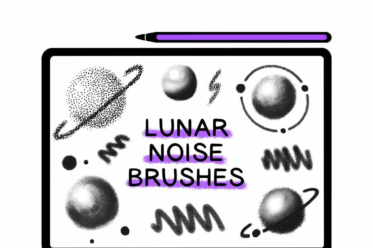 LUNAR NOISE - For Procreate, a Brushes & More by VisualTimmy (Photo 4 of 4)