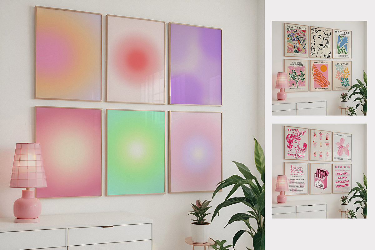 Cute Set of 6 Frame Mockup 5x7 Ratio, a Household Mockup by isjakimockups (Photo 4 of 6)