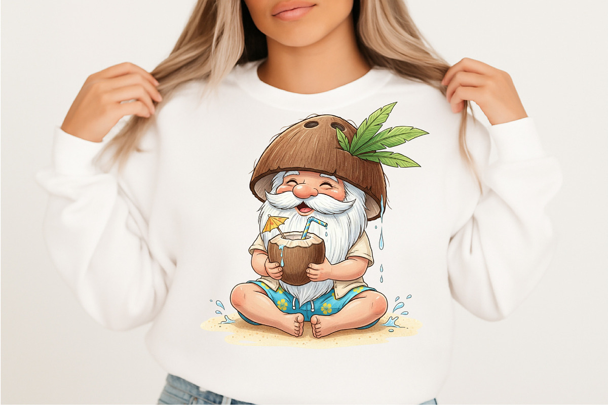 Whimsical Summer Gnome Clipart Bundl, an Illustration by SVGArt (Photo 7 of 9)