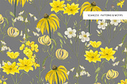 Summer Florals! Patterns & Motifs, a Pattern Graphic by HannaStudio (Thumbnail 5 of 10)