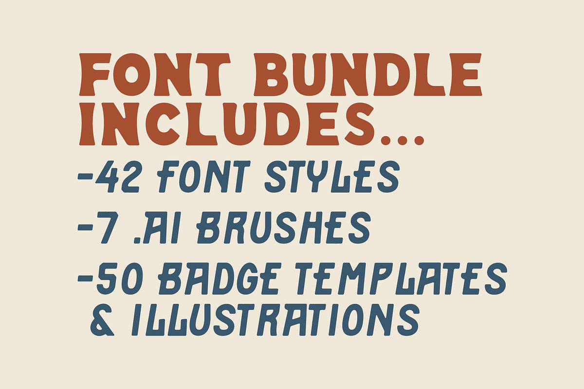 The Vintage Font Bundle, a Font by NienowBrand (Photo 2 of 14)