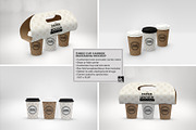 Three Cup Paper Carrier Mockup, a Cups & Container Mockup by INCDesign (Thumbnail 3 of 12)