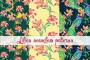 Watercolor tropical pattern, a Pattern Graphic by Elizaveta (Thumbnail 2 of 5)